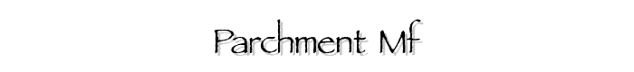 Parchment%20MF font