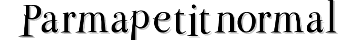 ParmaPetitNormal font