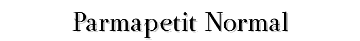 ParmaPetit-Normal font
