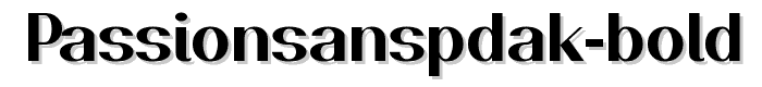 PassionSansPDak-Bold font