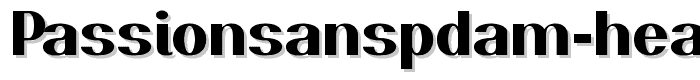 PassionSansPDam-Heavy font