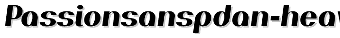 PassionSansPDan-HeavyItalic font