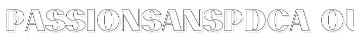 PassionSansPDca-OutlineLight font