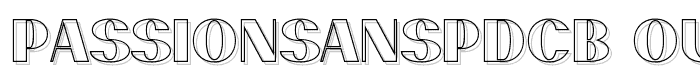 PassionSansPDcb-OutlineHeavy font