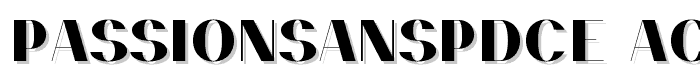 PassionSansPDce-AccentCenter font