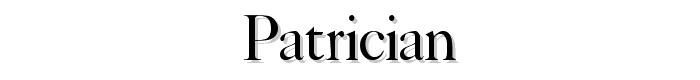 Patrician™ font