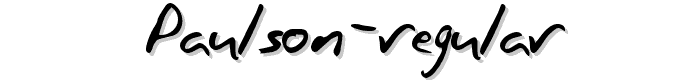 Paulson Regular font