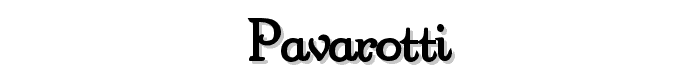 Pavarotti font