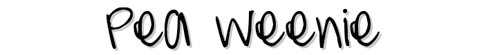 Pea%20Weenie font