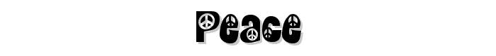 Peace font