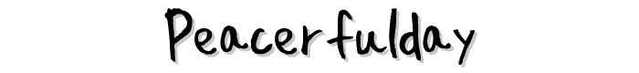 PeacerfulDay font