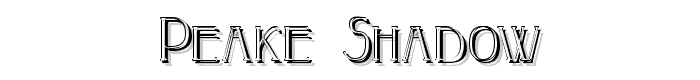 Peake-Shadow font