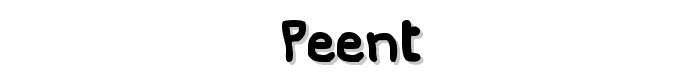 Peent font