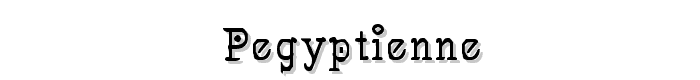 Pegyptienne font