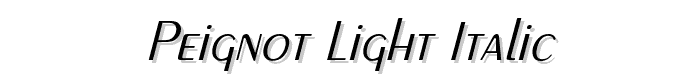 Peignot-Light%20Italic font