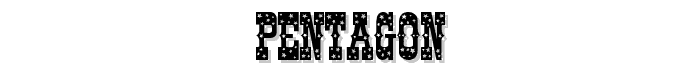 Pentagon font