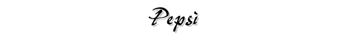 Pepsi font