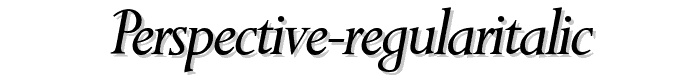 Perspective-RegularItalic police