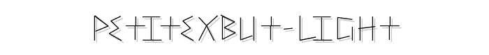 PetitexBut-Light font