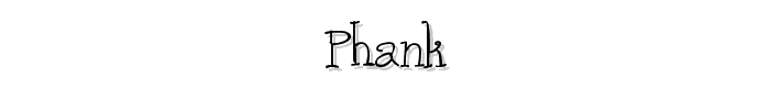 Phank font