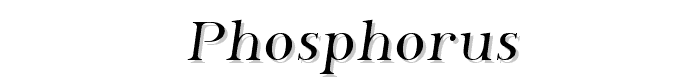 Phosphorus font