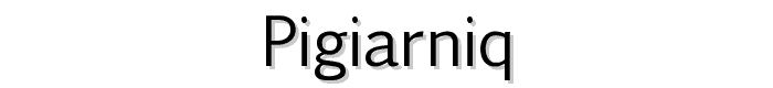 Pigiarniq font
