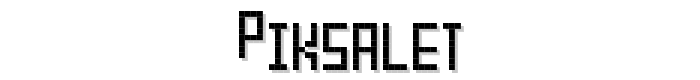 Piksalet font