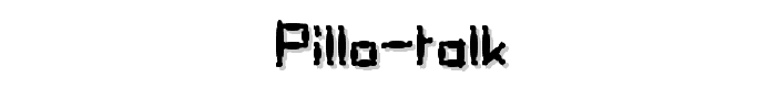 Pillo Talk font