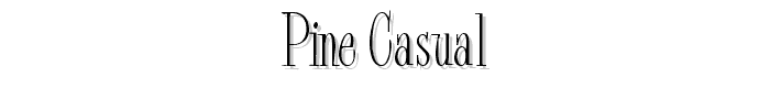 Pine%20Casual font