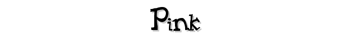 Pink font