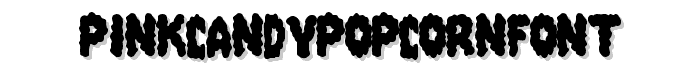 PinkCandyPopcornFont police