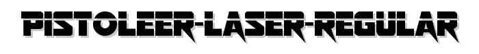 Pistoleer Laser Regular font