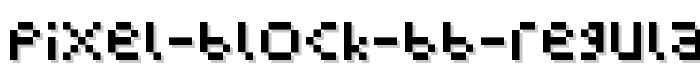 Pixel Block BB Regular font