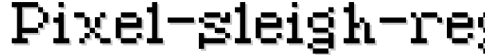 Pixel Sleigh Regular font