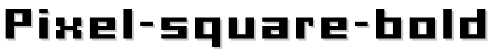 Pixel Square Bold police
