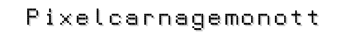 PixelCarnageMonoTT font