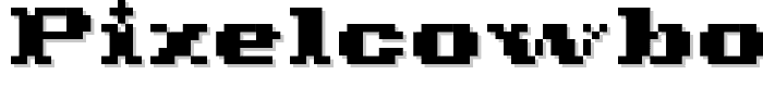 PixelCowboy font