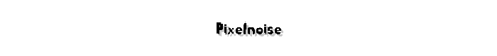 PixelNoise font