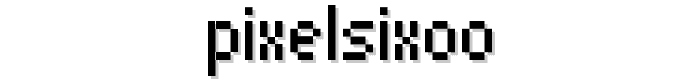 PixelSix00 font