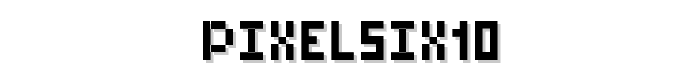 PixelSix10 font