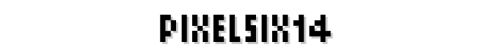 PixelSix14 font