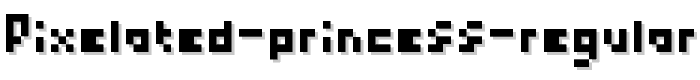 Pixelated Princess Regular font