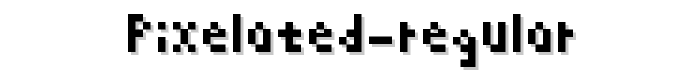 Pixelated Regular font