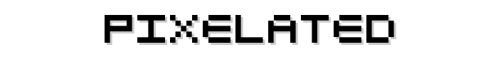 Pixelated font