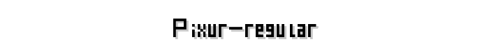 Pixur Regular font