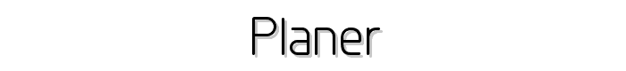 Planer font