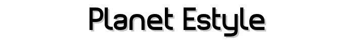 Planet%20Estyle font