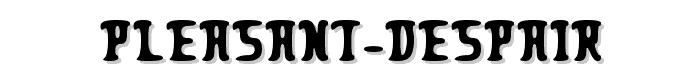 Pleasant%20Despair font