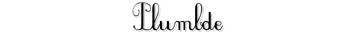 PlumBDE font