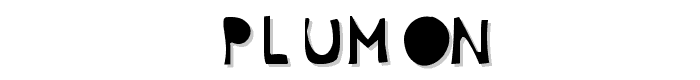 Plumon font